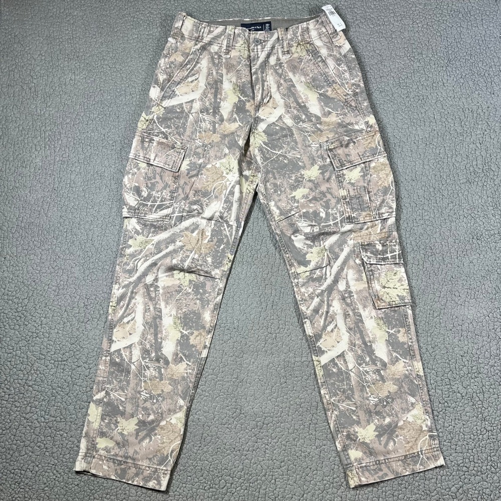 Abercrombie & Fitch Cargo Pants Mens 29x32 Loose Real Tree Camo Gorpcore Brown